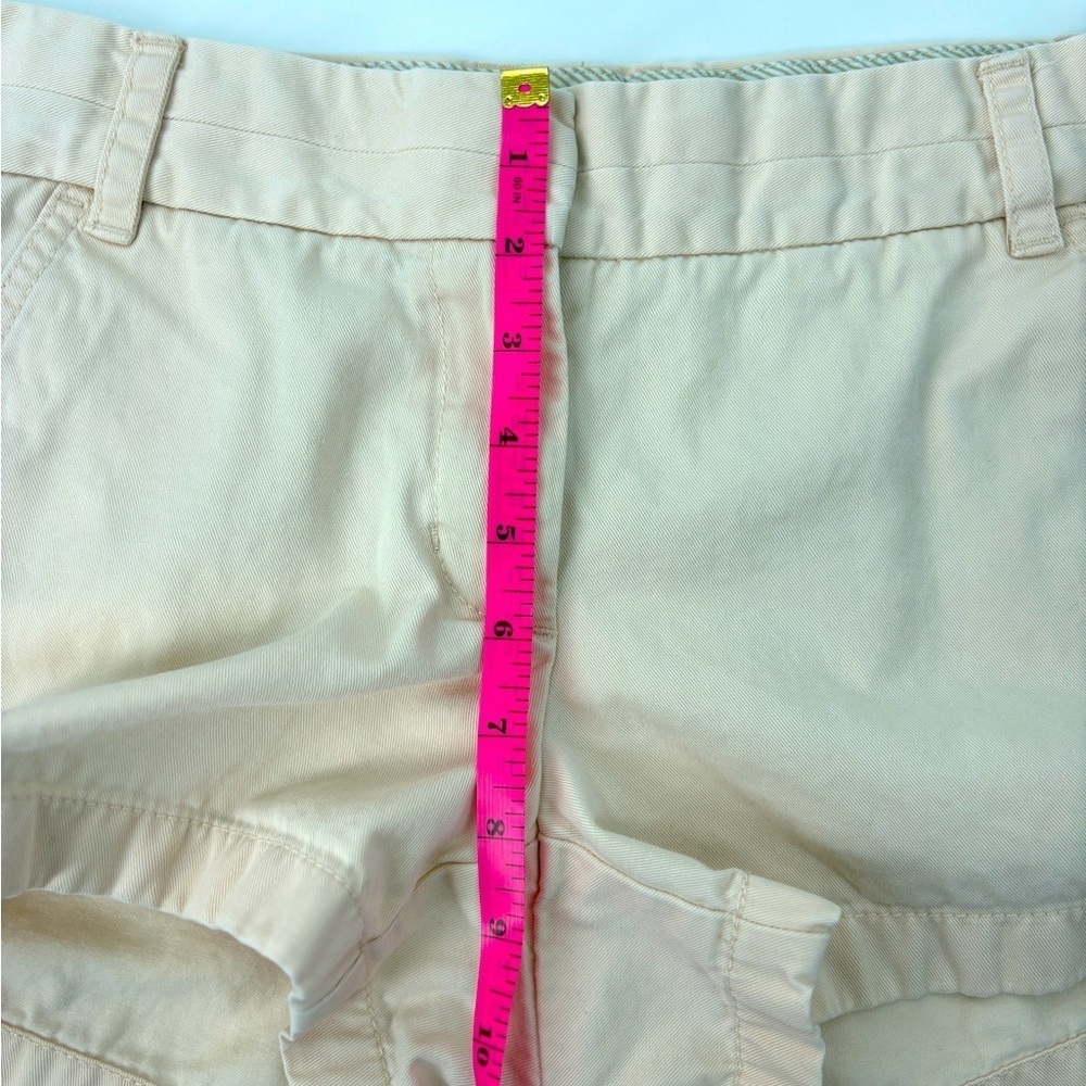J. Crew Shorts Womens 4x3" Light Pink/Cream City Fit Chino 100%Cotton Pockets - Picture 6 of 7